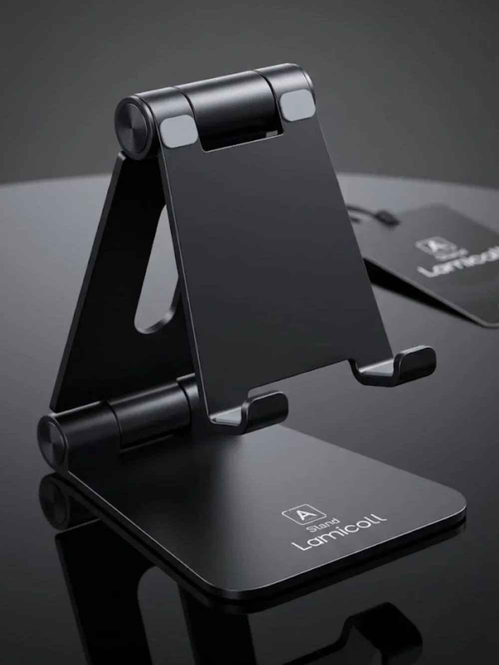 Lamicall Adjustable Cell Phone Stand Desk Holder Aluminum Cradle Black Used